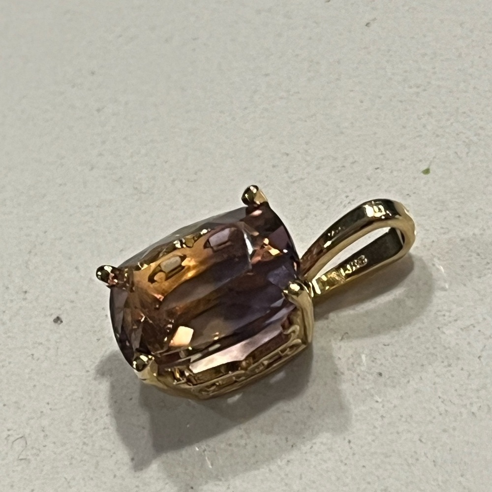 Elegant 14k Gold Ametrine Pendant